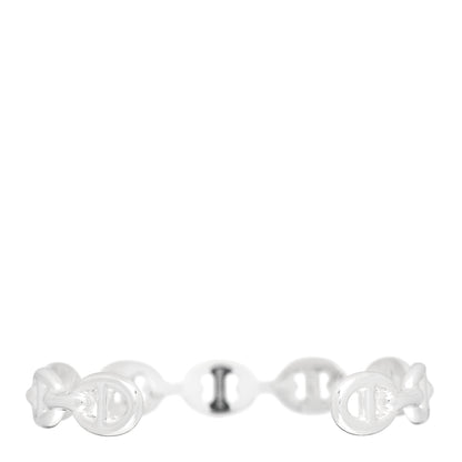Hermes Sterling Silver MM Chaine d'Ancre Enchainee Cuff Bracelet SH 3 of 4