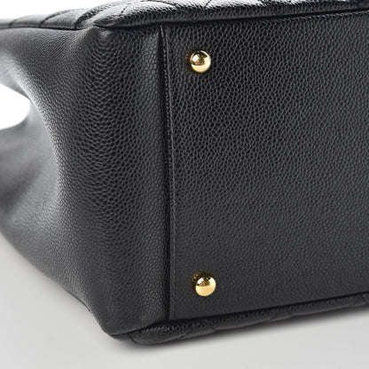 Chanel Caviar Quilted XL Grand Shopping Tote GST Black 5 of 10