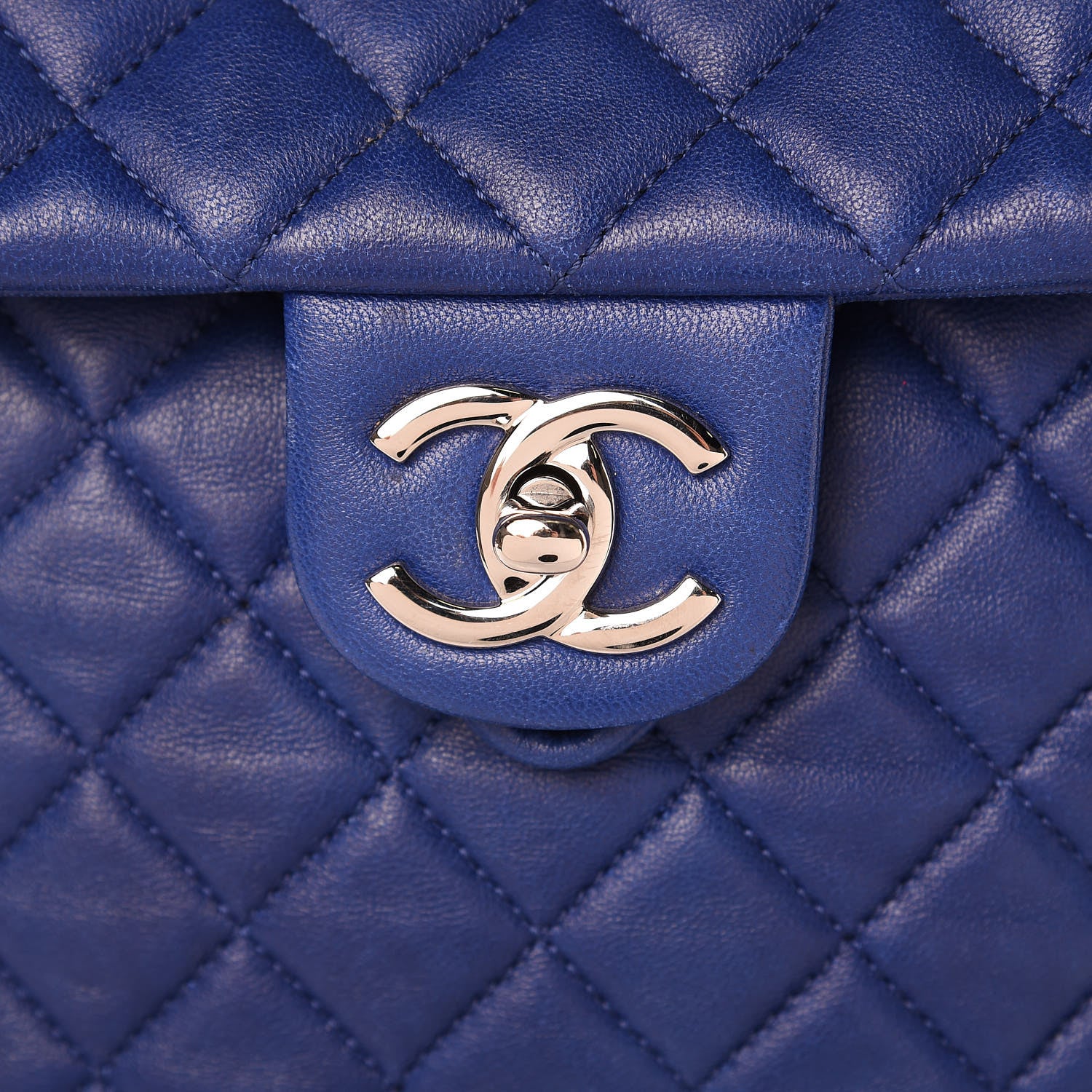 Chanel Lambskin Quilted Large Urban Spirit Backpack Blue 14 of 17