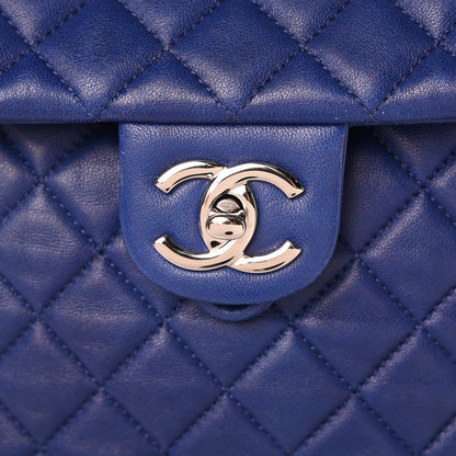 Chanel Lambskin Quilted Large Urban Spirit Backpack Blue 14 of 17