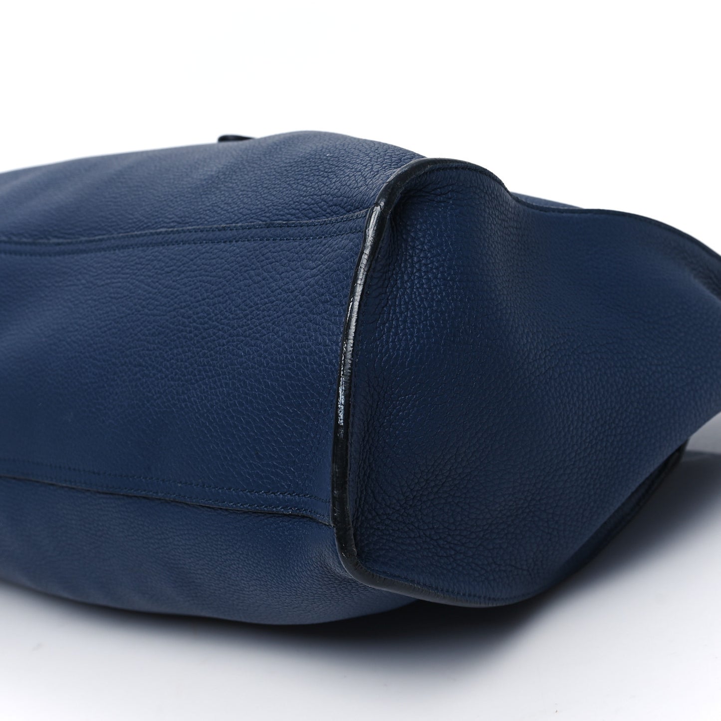 Soft Calfskin Medium Jackie Top Handle Bag Classic Blue Marine