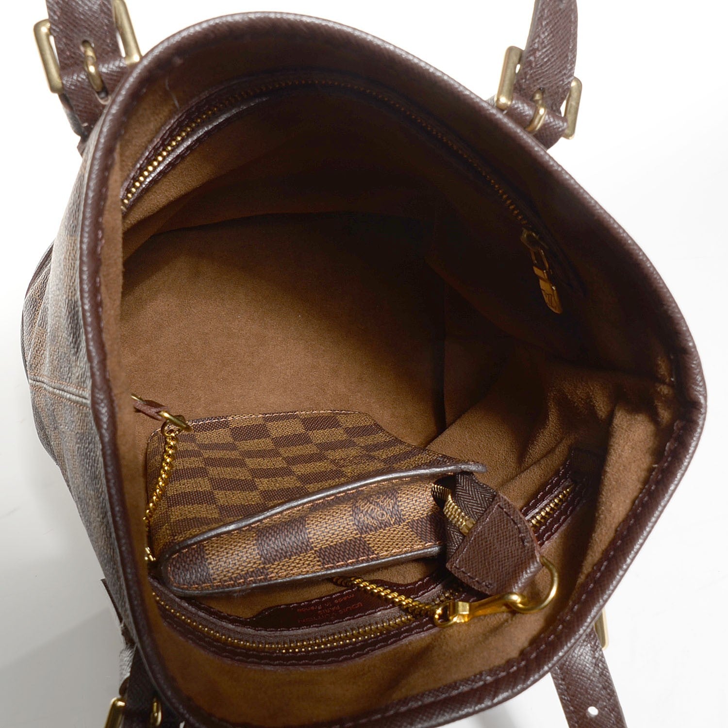 Louis Vuitton Damier Ebene Marais Bucket 23 7 of 7