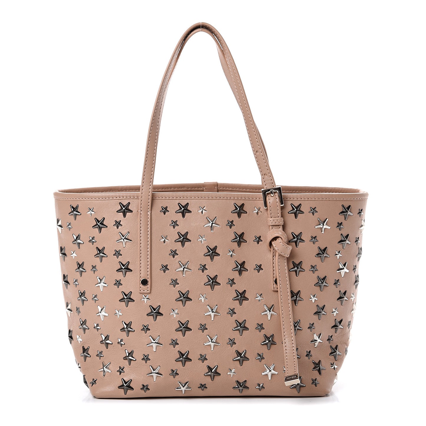 Calfskin Sofia Star Studded Tote Pink