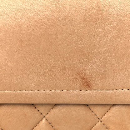 Chanel Lambskin Quilted Medium Double Flap Beige 12 of 12