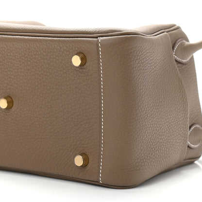 Hermes Taurillon Clemence Lindy 26 Etoupe 10 of 11