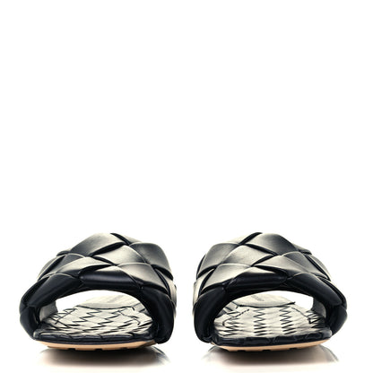 Bottega Veneta Nappa Maxi Intrecciato Lido Flat Sandals 38 Black 3 of 8
