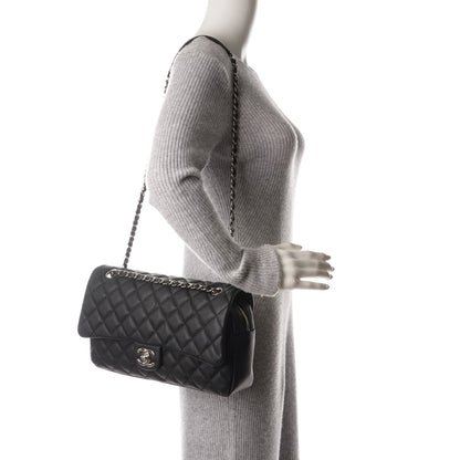 Chanel Caviar Quilted Jumbo Easy Flap Black 2 of 7