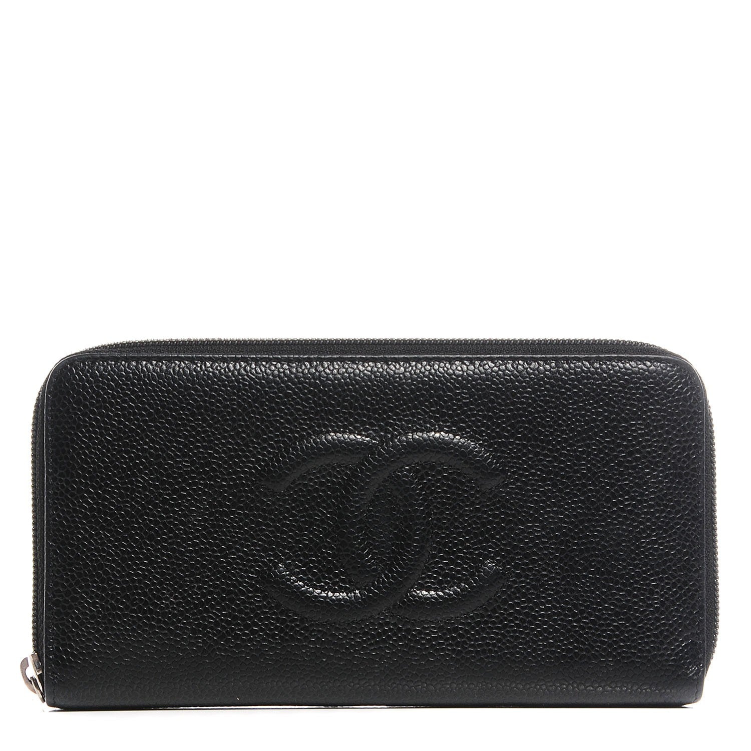 Chanel Caviar Large Timeless CC Zip Around Wallet Black 1 of 8