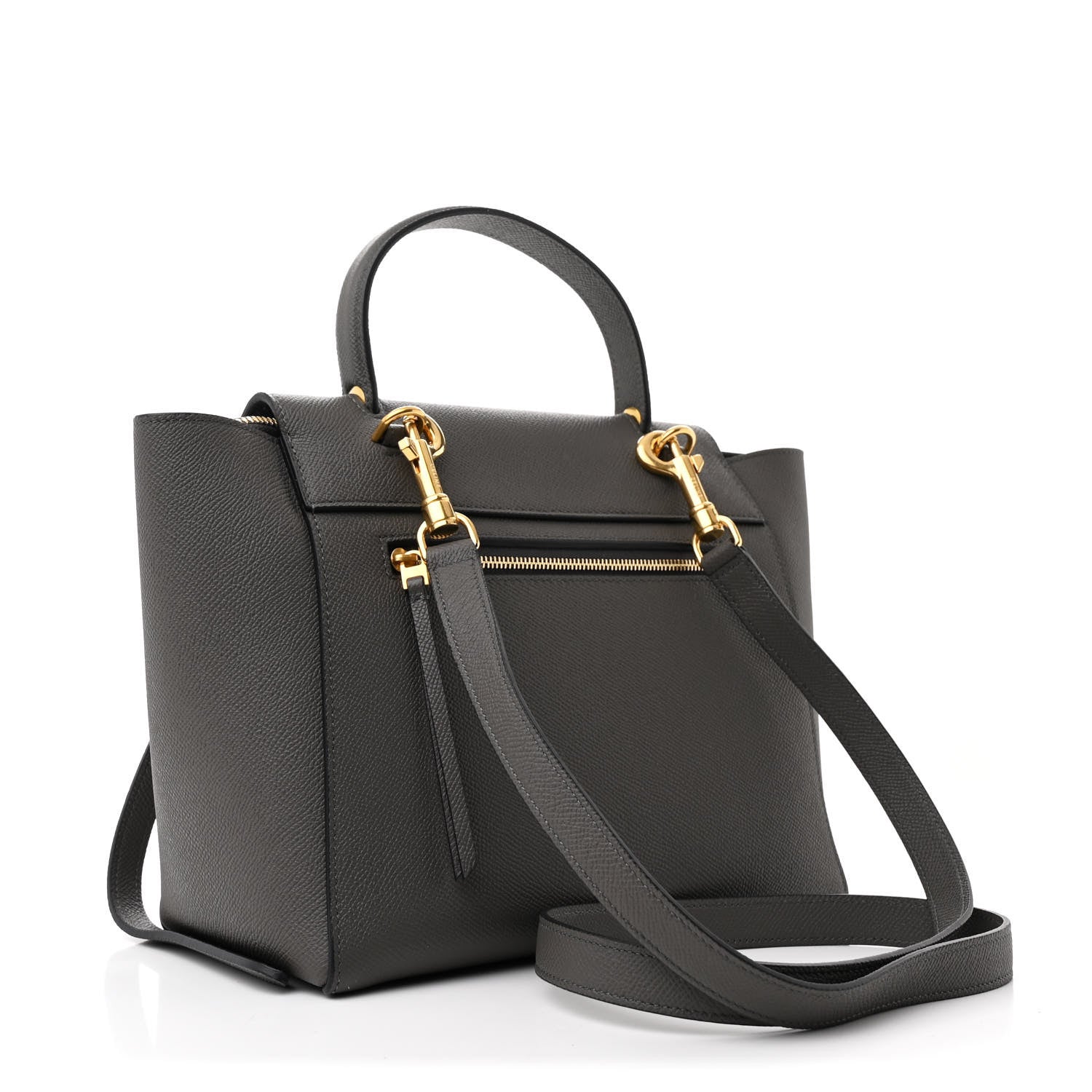 Celine Baby Grained Calfskin Micro Belt Bag Grey 3 of 10