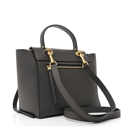 Celine Baby Grained Calfskin Micro Belt Bag Grey 3 of 10