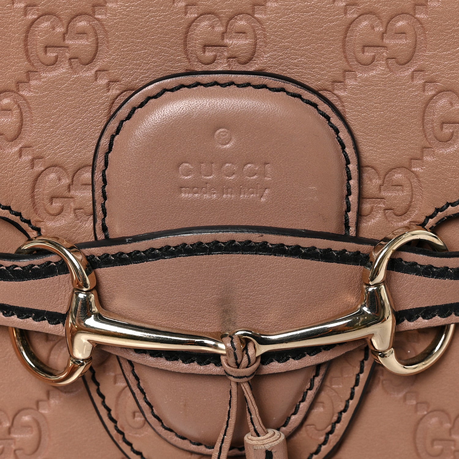 Gucci Guccissima Medium Emily Chain Shoulder Bag Camelia 9 of 9