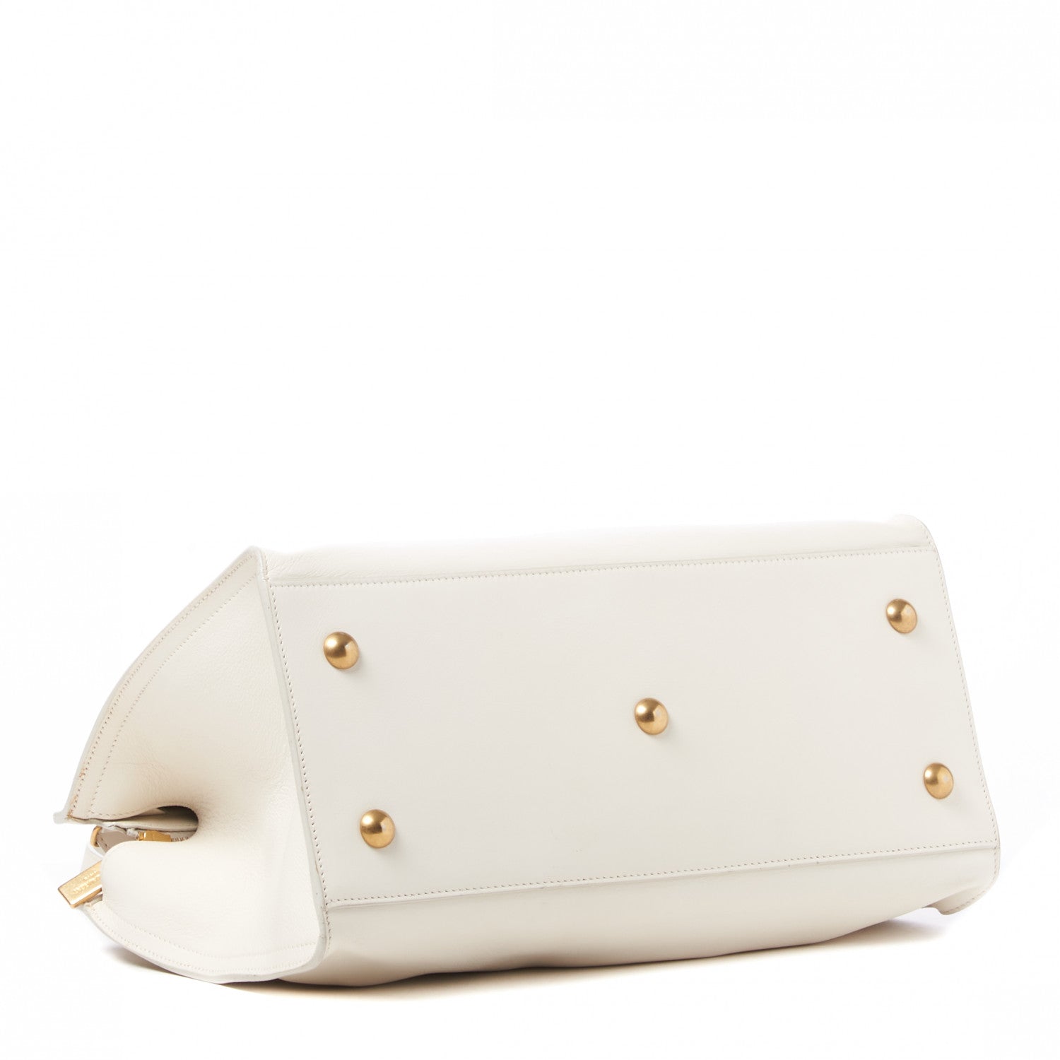 Saint Laurent Calfskin Small Classic Y Cabas White 4 of 16