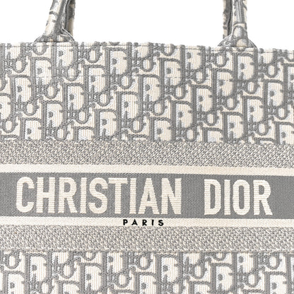 Christian Dior Oblique Medium Book Tote Grey 7 of 9