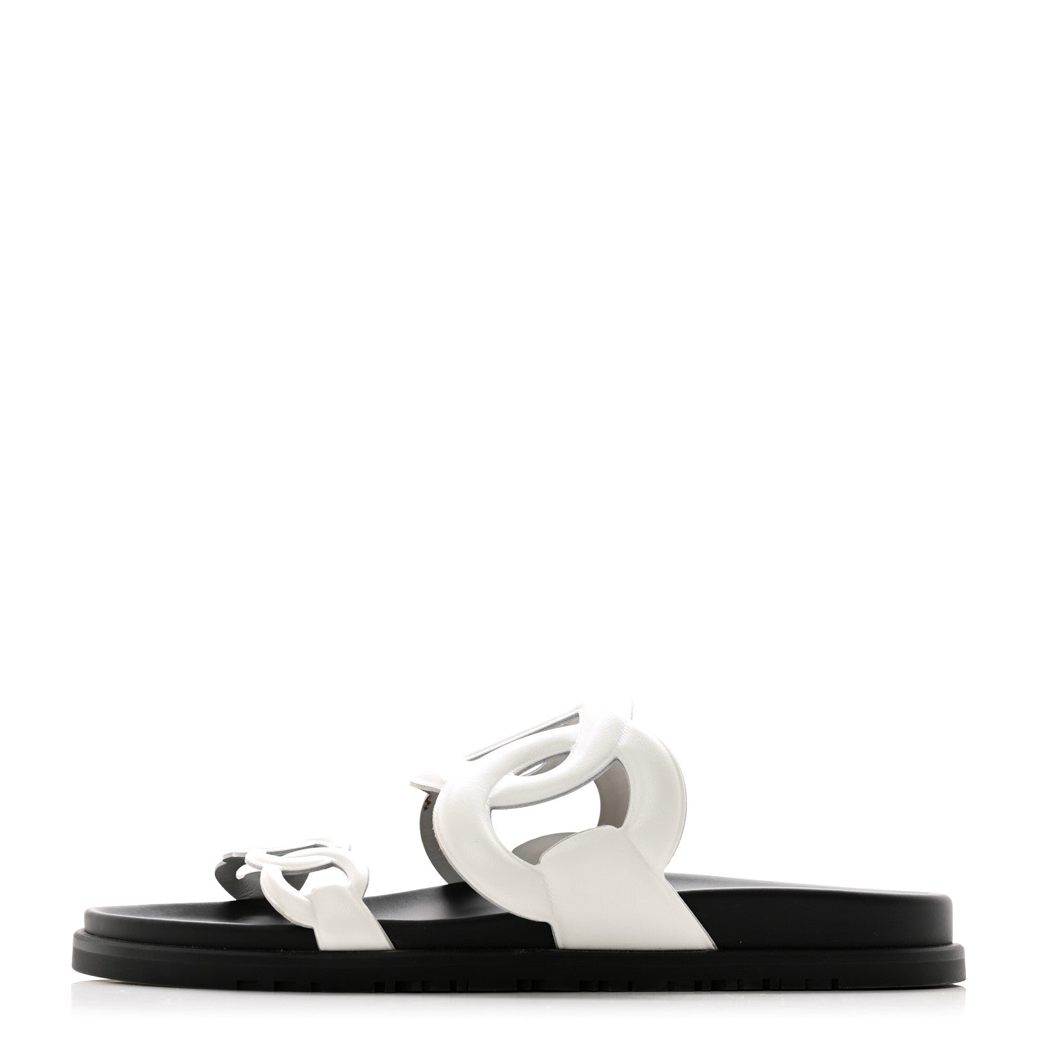 Hermes Nappa Womens Extra Sandals 40 White 1 of 11