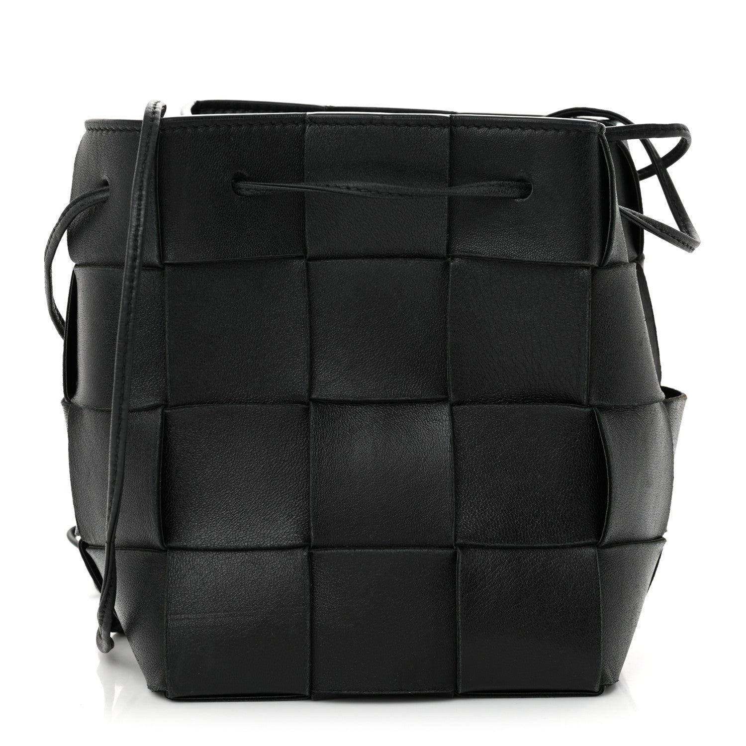Bottega Veneta Nappa Maxi Intrecciato Cassette Bucket Bag Black 1 of 10