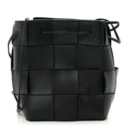 Bottega Veneta Nappa Maxi Intrecciato Cassette Bucket Bag Black 1 of 10