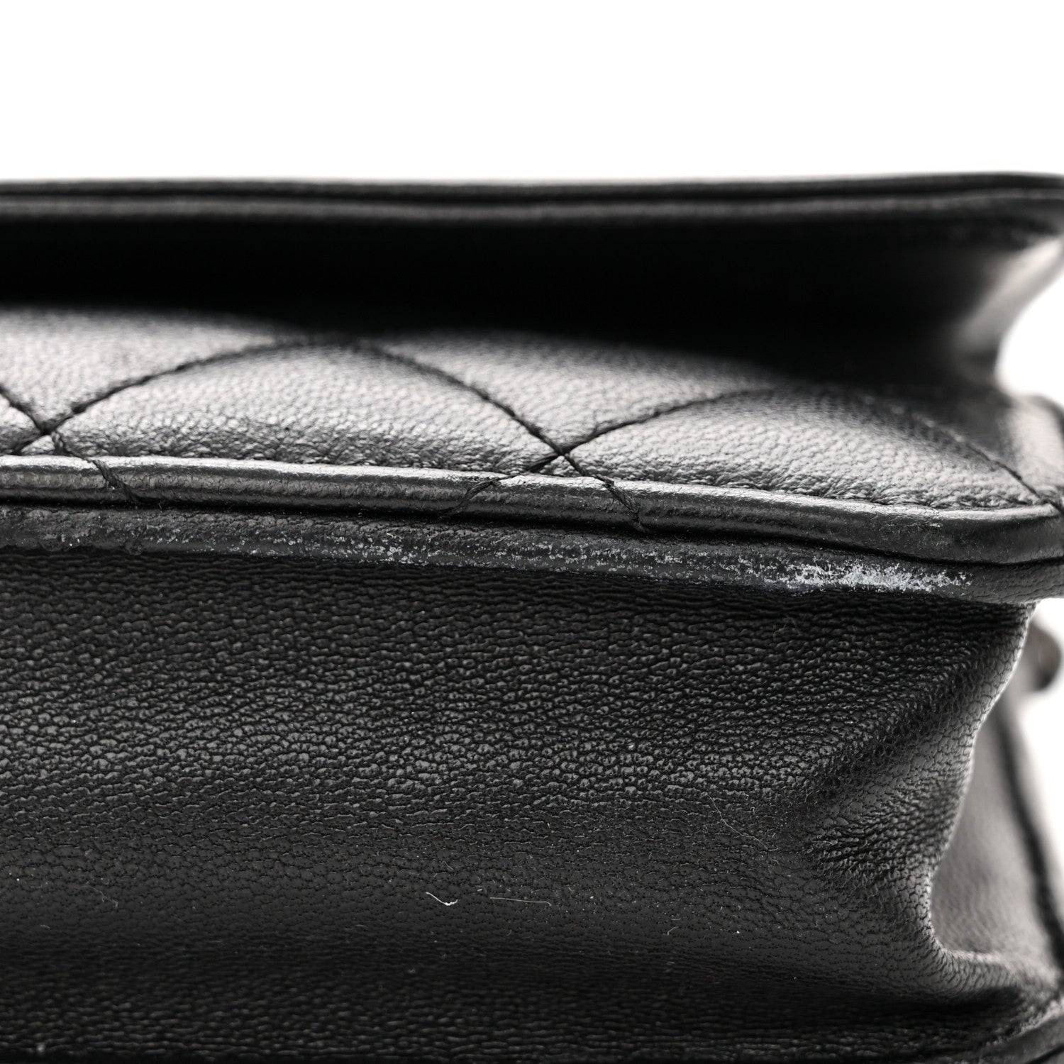 Chanel Lambskin Quilted Boy Wallet On Chain WOC Black 16 of 17