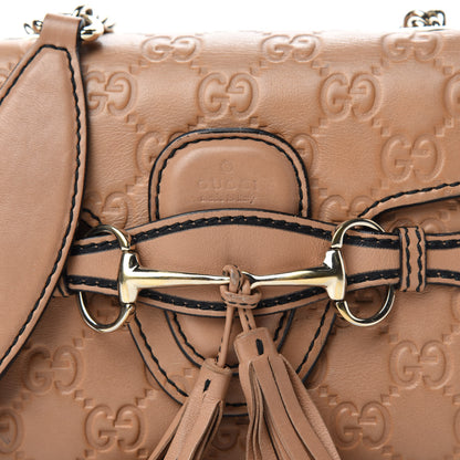 Gucci Guccissima Mini Emily Chain Shoulder Bag Camelia 14 of 14