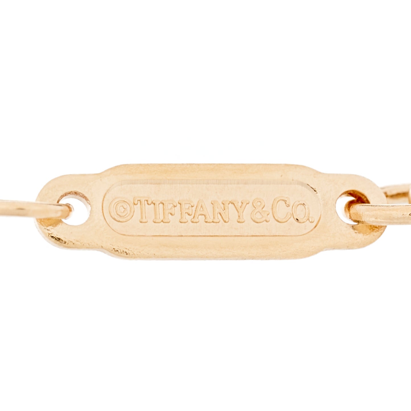 18K Rose Gold Tag Chain Bracelet