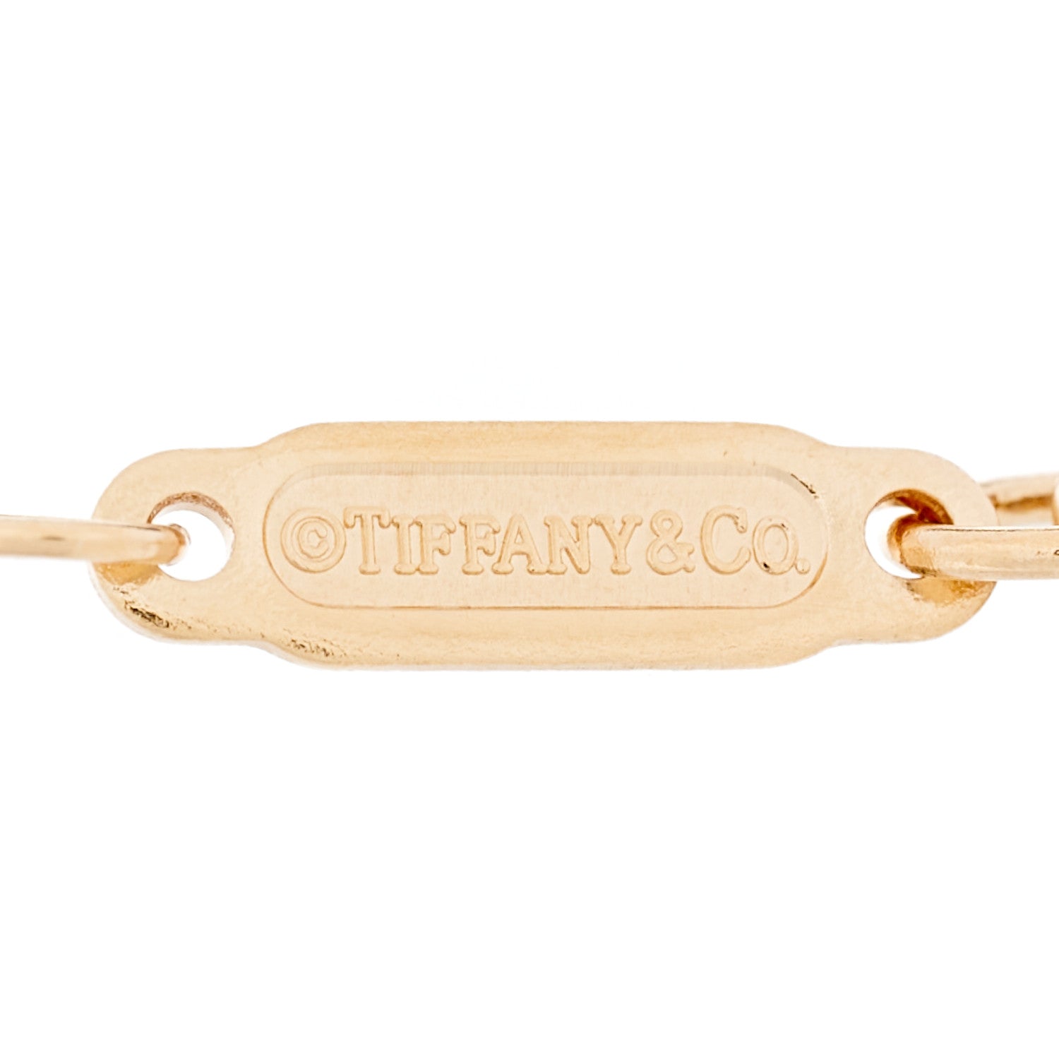 Tiffany 18K Rose Gold Tag Chain Bracelet 4 of 5