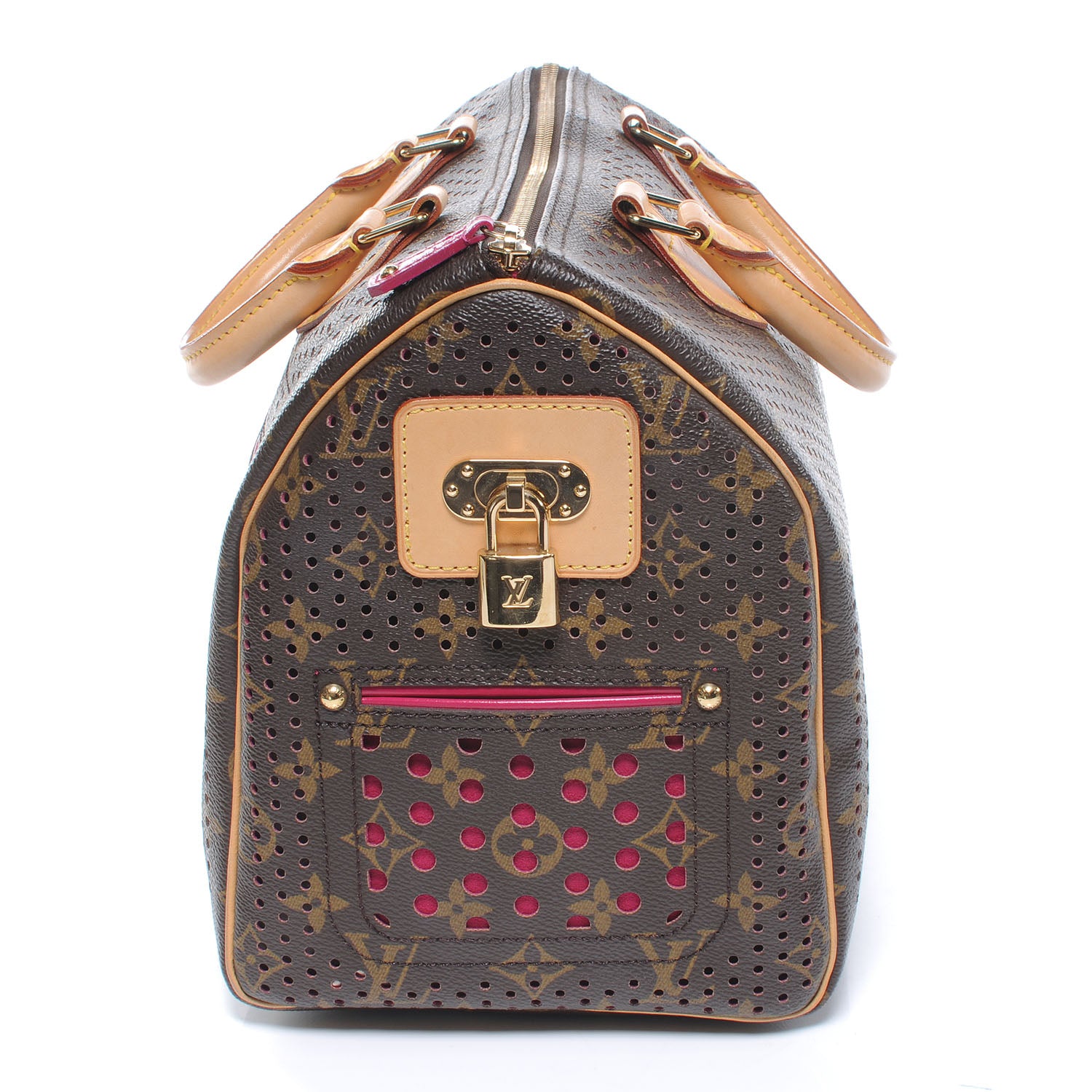 Louis Vuitton Monogram Perforated Speedy 30 Fuchsia 5 of 8