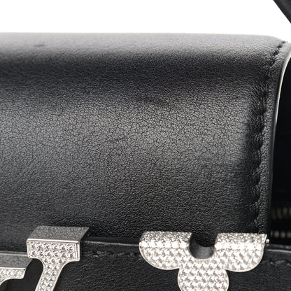 Louis Vuitton Smooth Calfskin Crystal Flowers Capucines BB Black 12 of 14