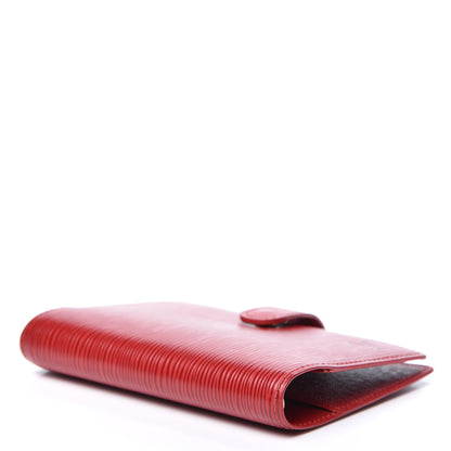 Louis Vuitton Epi Small Ring Agenda Cover Castillan Red 3 of 9