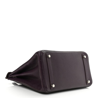 Hermes Chevre Mysore Birkin 30 Raisin 4 of 15