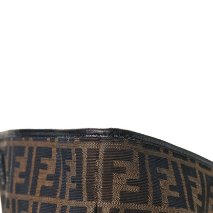 Fendi Zucca Vitello Elite Medium Roll Tote Tobacco Black 15 of 20