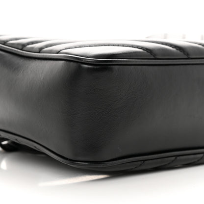 Saint Laurent Calfskin Matelasse Monogram Lou Camera Bag Black 8 of 14