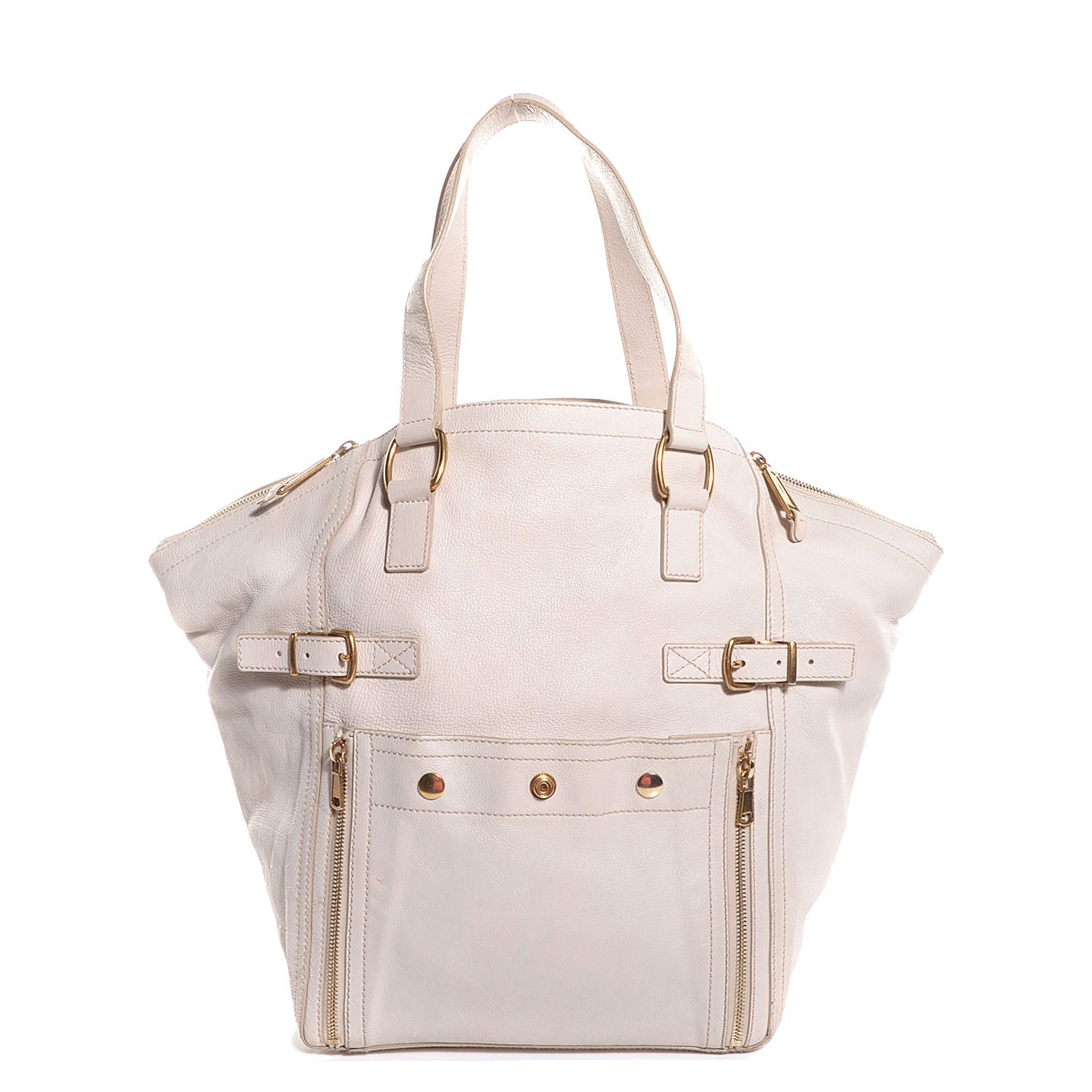 Saint Laurent Leather Medium Downtown Ivory 1 of 10