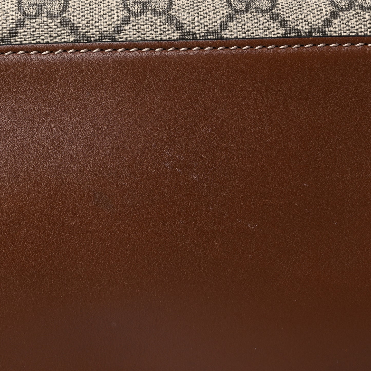 GG Supreme Monogram Large Linea A Hobo Light Brown