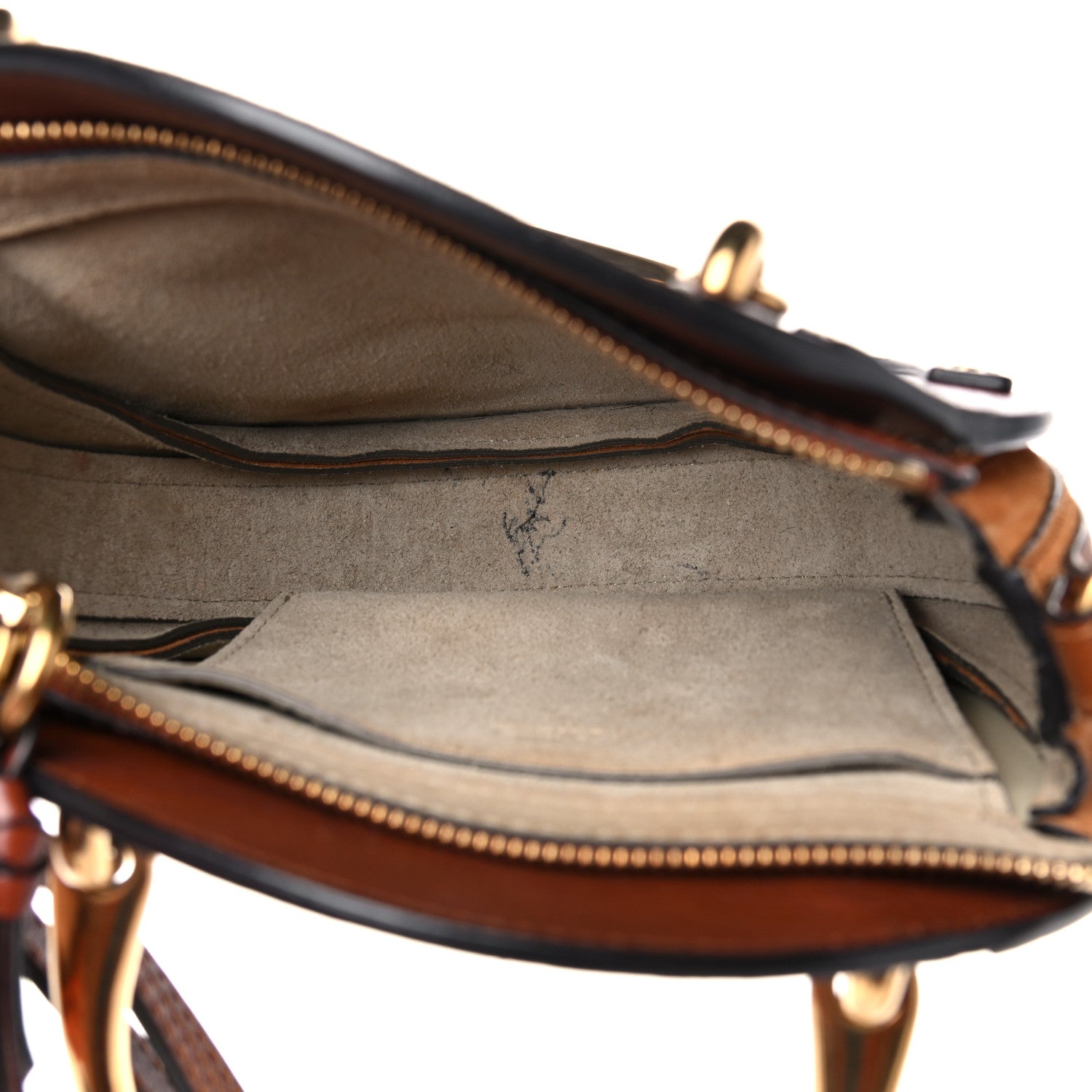 Chloe Shiny Goatskin Smooth Calfskin Suede Small Pixie Bag Saffron Red 5 of 20