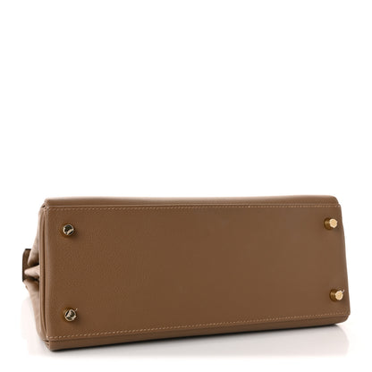 Hermes Evercolor Kelly Retourne 28  Beige De Weimar 4 of 11