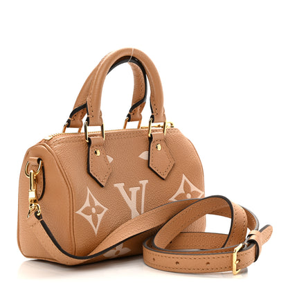 Louis Vuitton Empreinte Monogram Giant Nano Speedy Arizona Creme 3 of 7