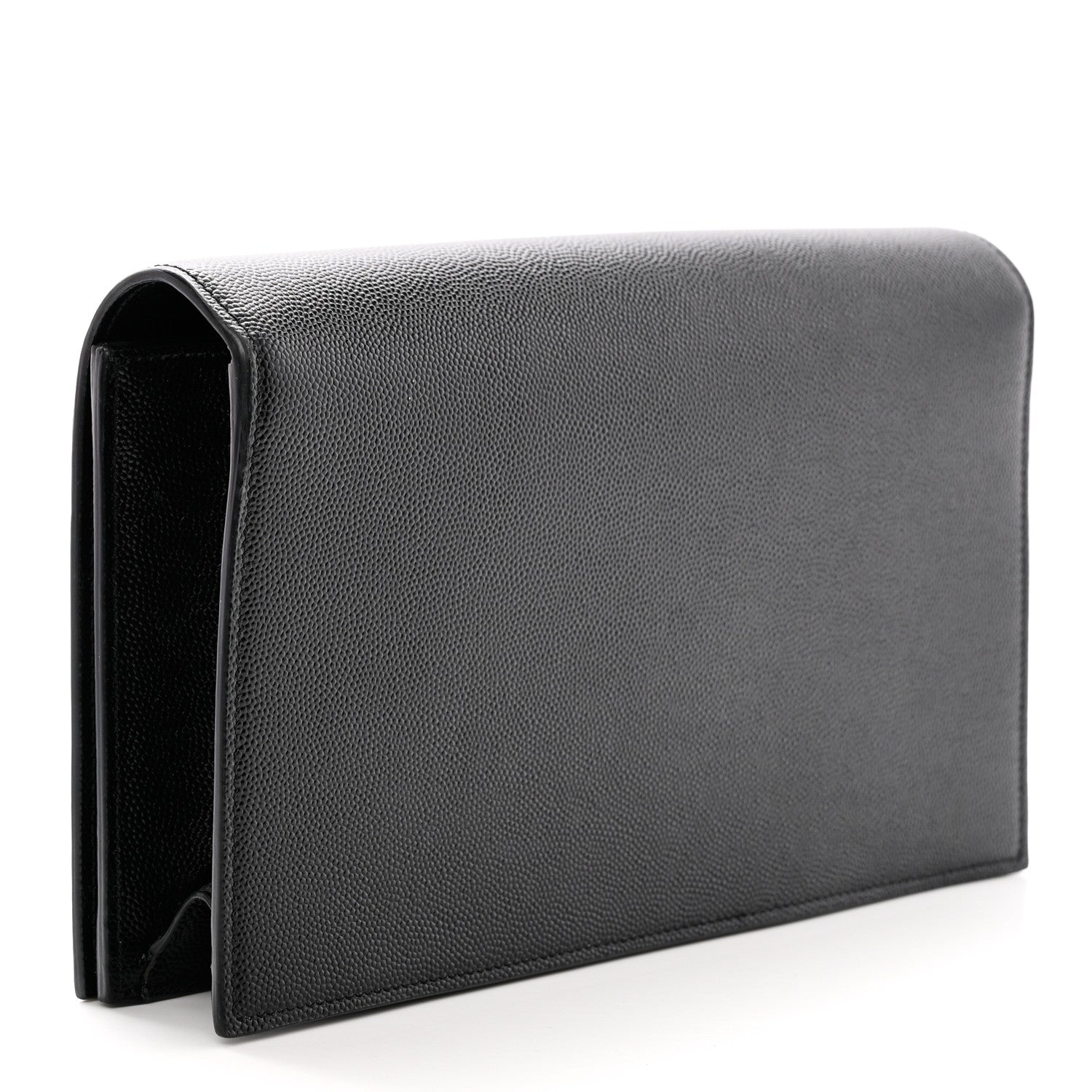 Saint Laurent Grain De Poudre Classic Monogram Kate Clutch Black 3 of 11