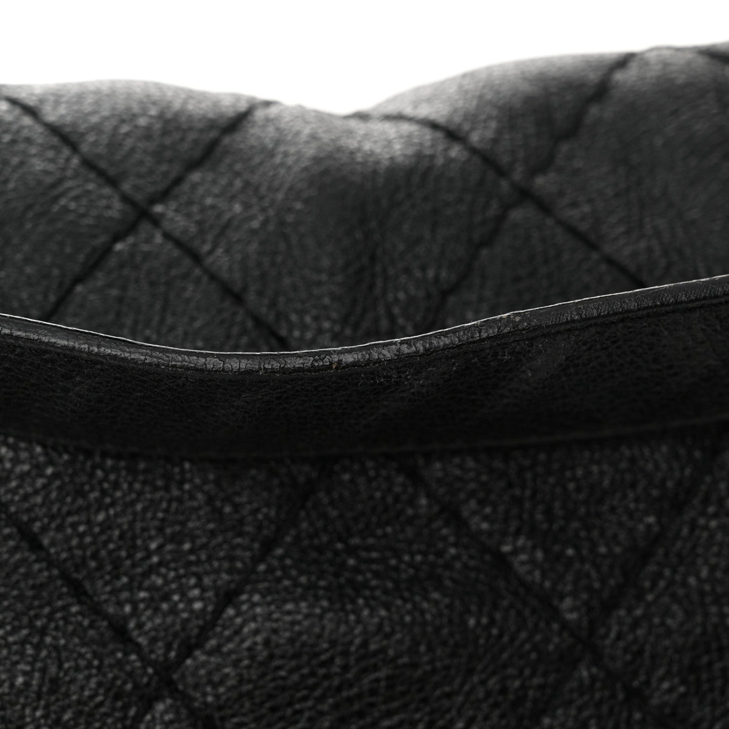 Chanel Glazed Calfskin Stitched XL On The Road Flap Black 15 of 15