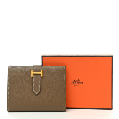 Hermes Epsom Bearn Compact Wallet Etoupe 11 of 11