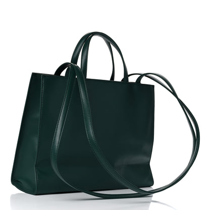 Telfar Vegan Leather Medium Shopping Bag Dark Olive 3 of 9