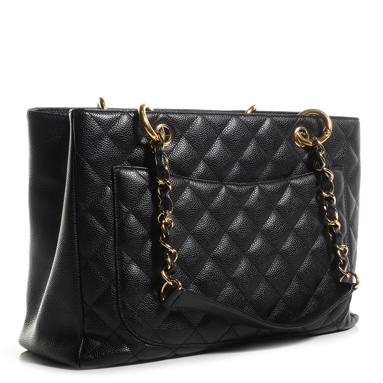 Chanel Caviar Grand Shopping Tote GST Black 3 of 7
