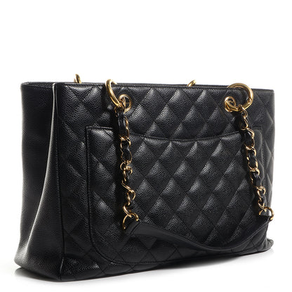 Chanel Caviar Grand Shopping Tote GST Black 3 of 7