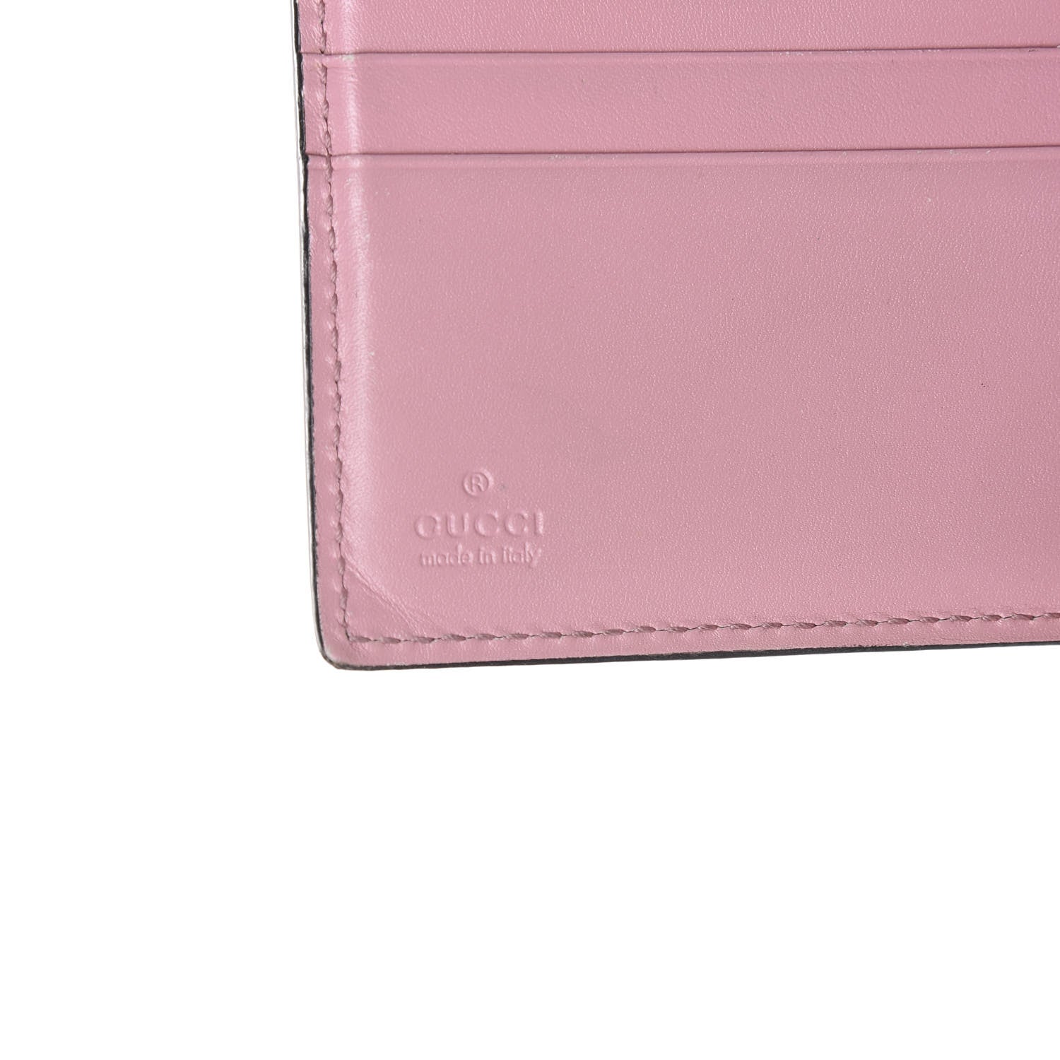 Gucci Guccissima Dice French Flap Wallet Carmine Rose 5 of 11
