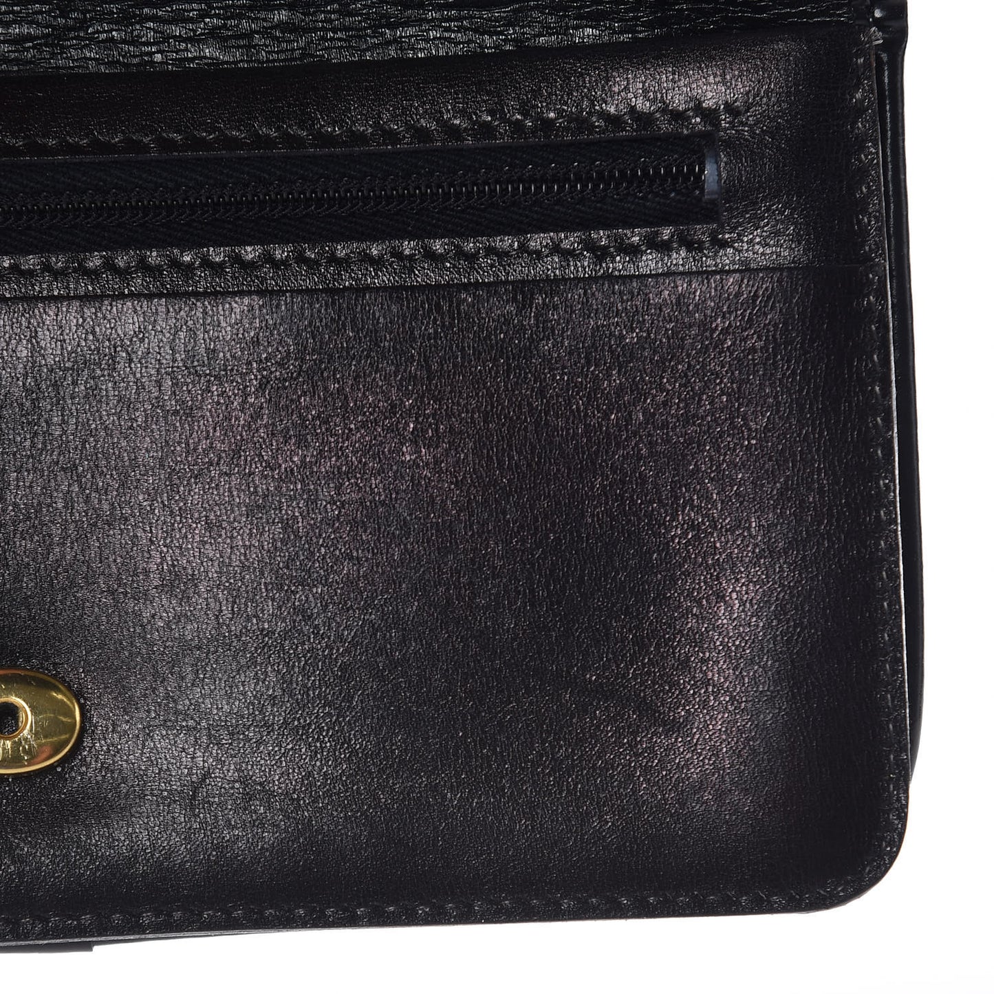 Monogram Flap Wallet Black