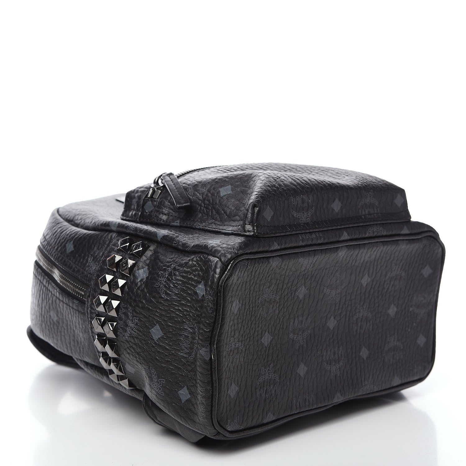 MCM Visetos Small Side Stud Stark Backpack Black 2 of 10