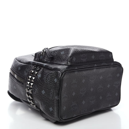 MCM Visetos Small Side Stud Stark Backpack Black 2 of 10