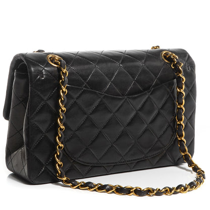 Chanel Lambskin Quilted Small Double Flap Black 3 of 9