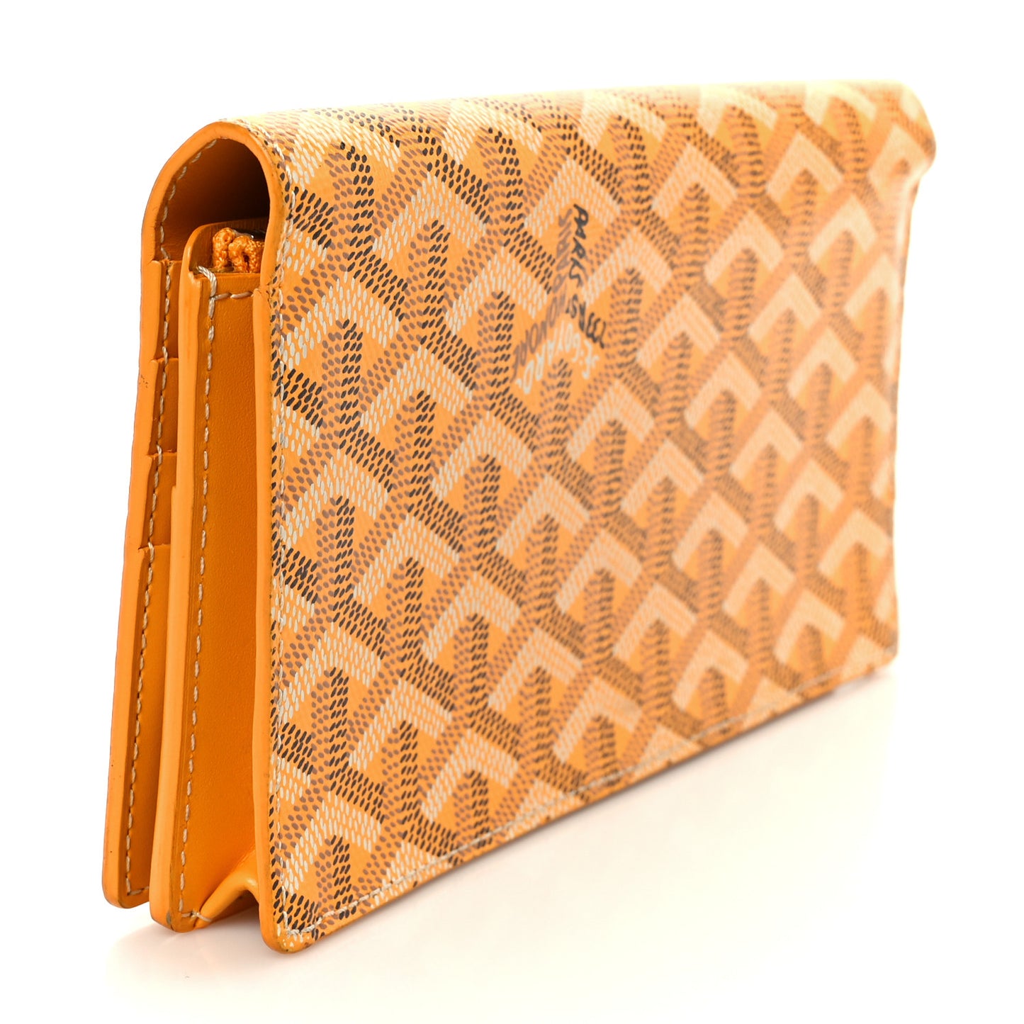 Goyardine Richelieu Wallet Yellow