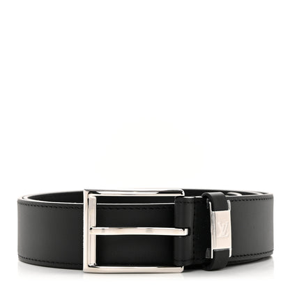 Louis Vuitton Calfskin 35mm Pont Neuf Belt 90 36 Black 1 of 5
