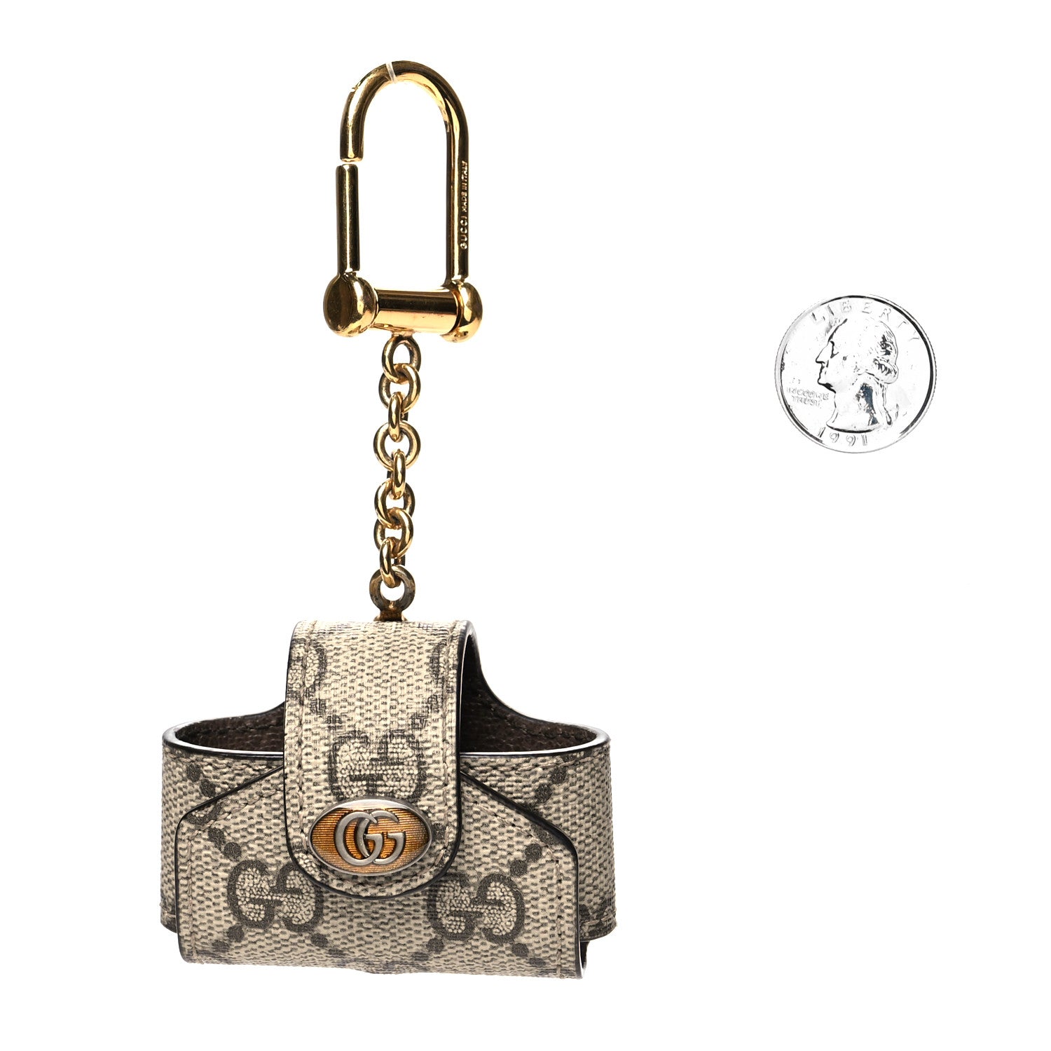 Gucci GG Supreme Monogram Ophidia AirPods Pro Case 2 of 7