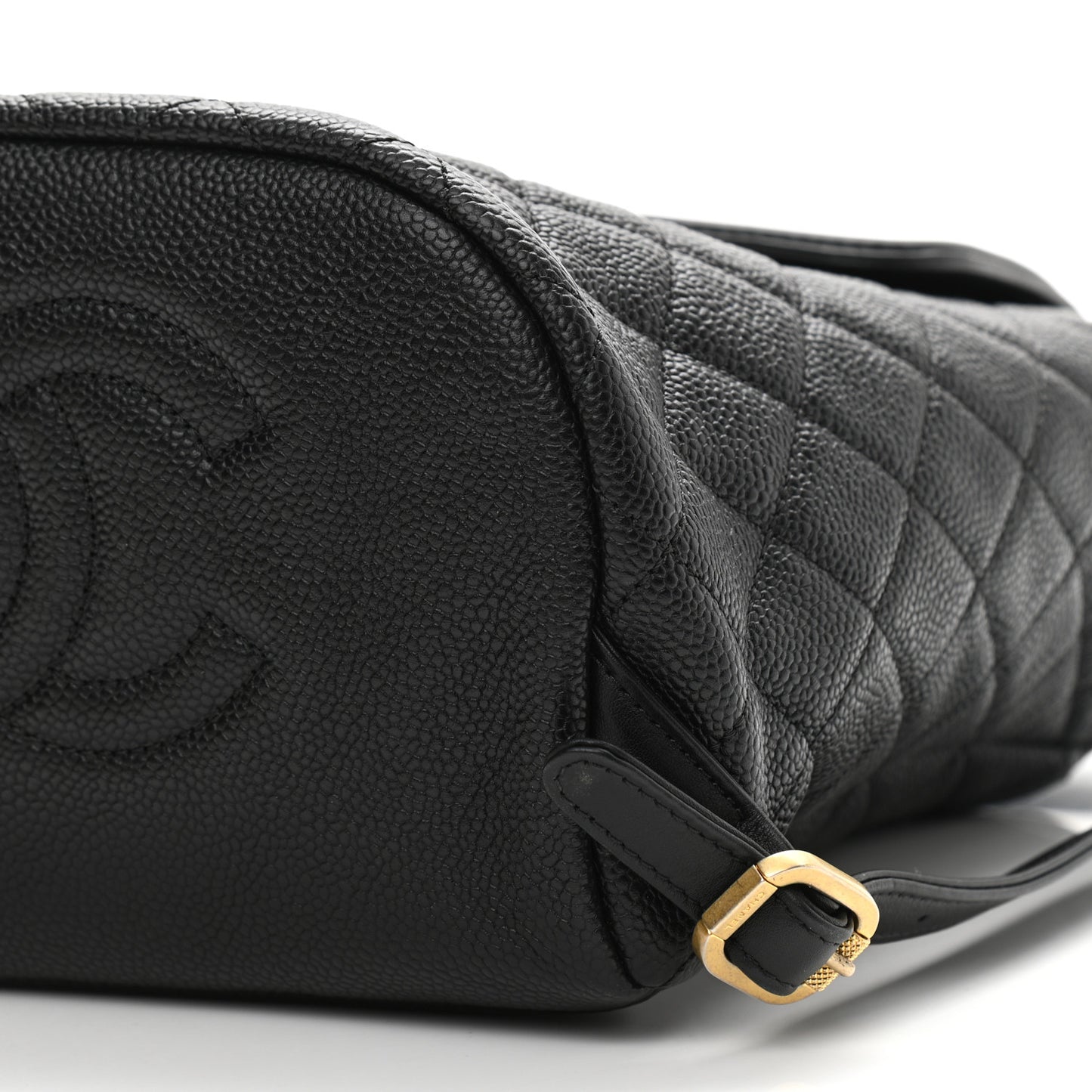 Caviar Quilted Filigree Backpack Black